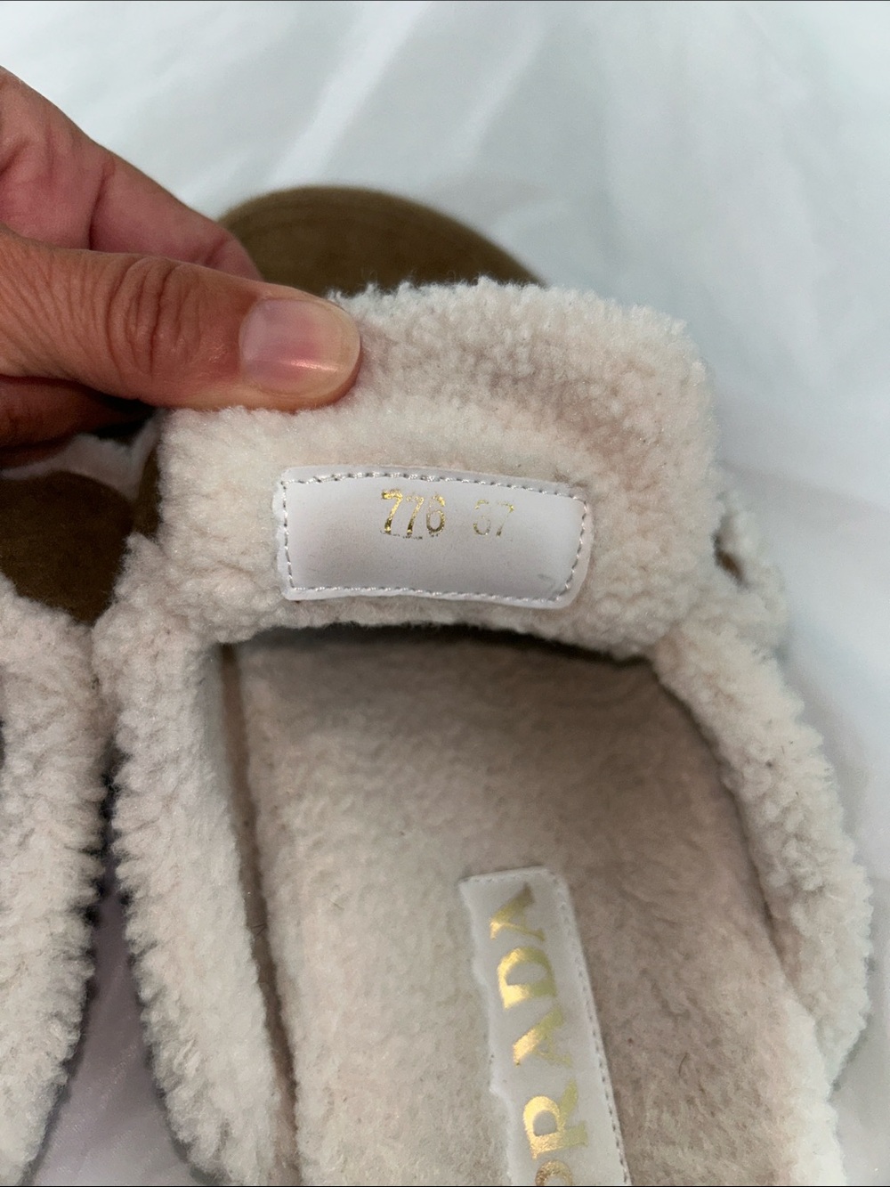 Prada Genuine Shearling Mule - Picture 6 of 8